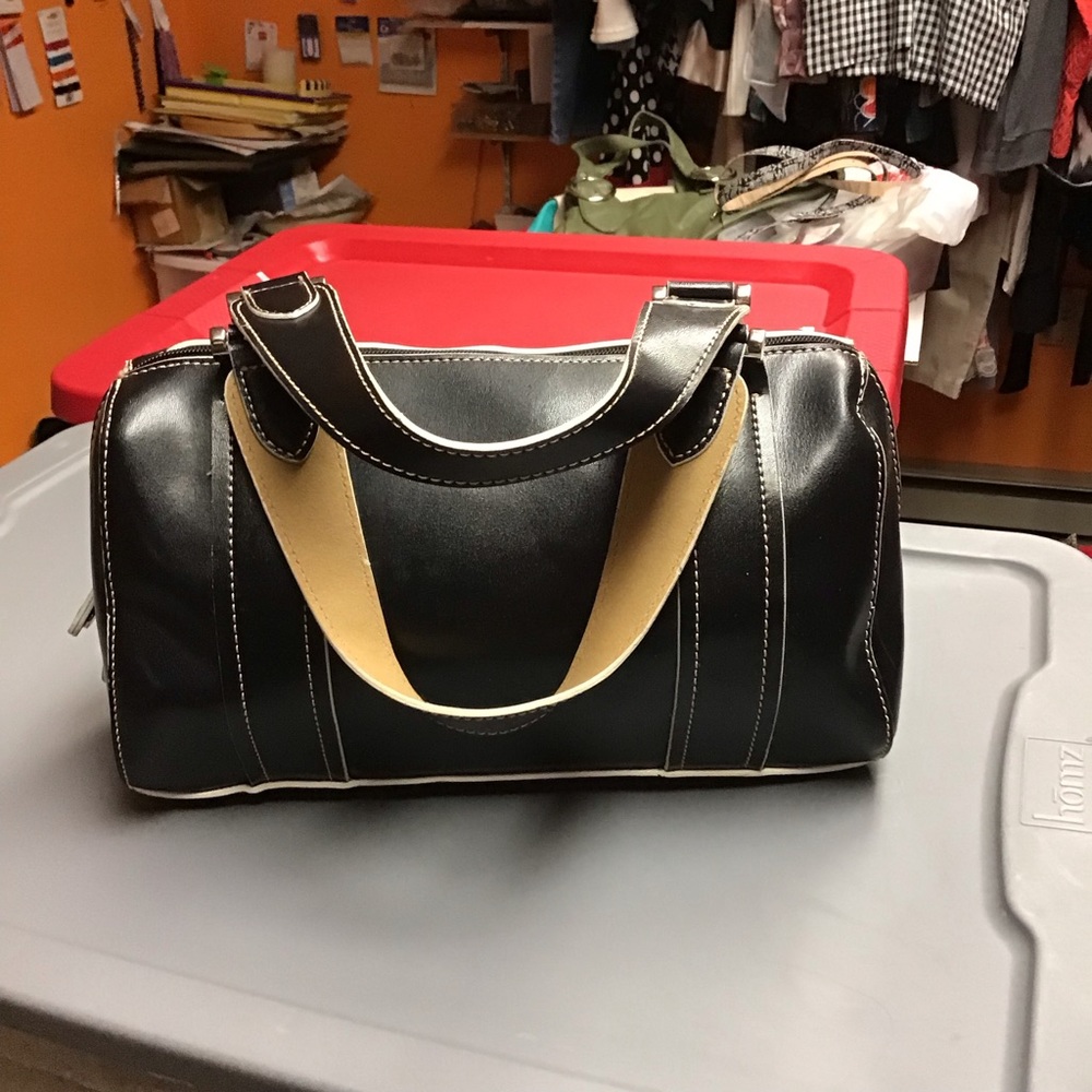 MONDANI NEW YORK women's hand bag black and white - Picture 2 of 4